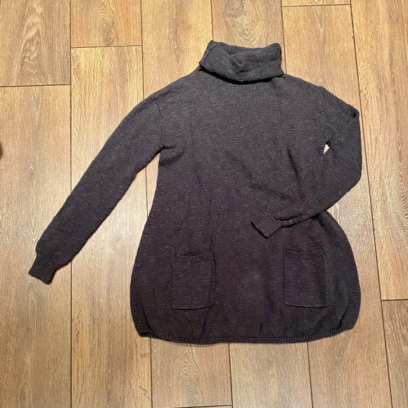 BDG Women's Slub Cowl-Neck Sweater Dress in Grey│Size Small - Picture 3 of 15